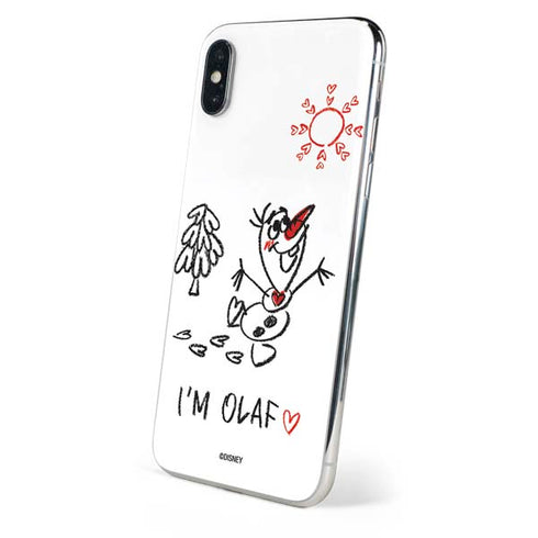 Disney Frozen I Am Olaf Art iPhone XS Skin