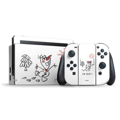 Disney Frozen I Am Olaf Art Nintendo Switch Bundle Skin