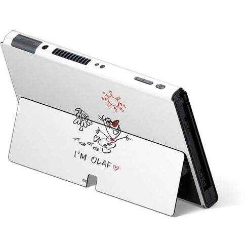 Disney Frozen I Am Olaf Art Nintendo Switch OLED (2021) Skin