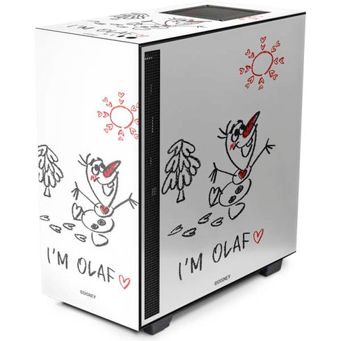 Disney Frozen I Am Olaf Art NZXT H510 Compact ATX Mid-Tower Case Skin