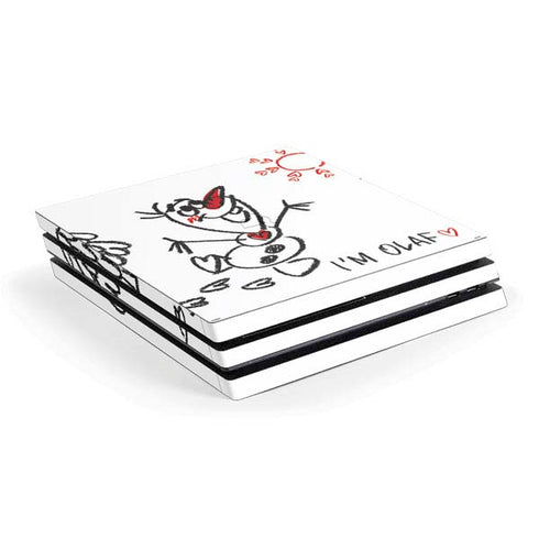 Disney Frozen I Am Olaf Art PS4 Pro Console Skin