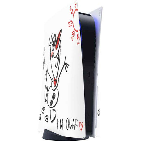 Disney Frozen I Am Olaf Art PS5 Console Skin