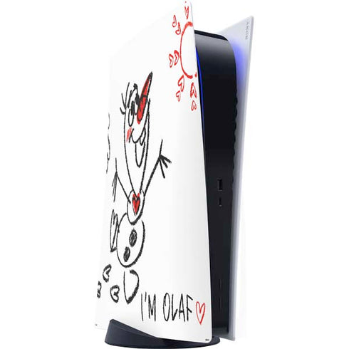 Disney Frozen I Am Olaf Art PS5 Digital Edition Console Skin