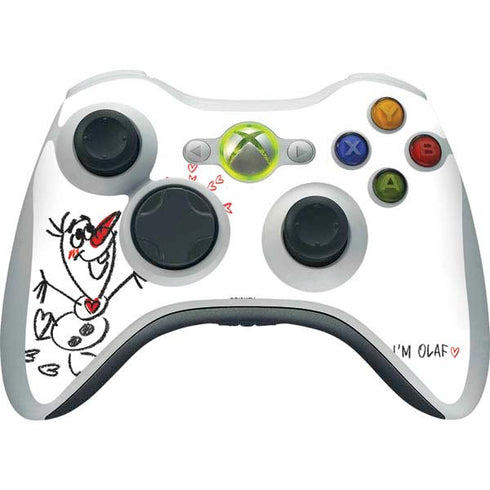 Disney Frozen I Am Olaf Art Xbox 360 Wireless Controller Skin