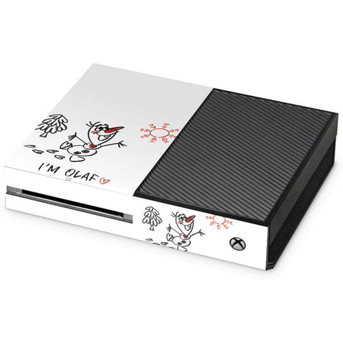 Disney Frozen I Am Olaf Art Xbox One Console Skin