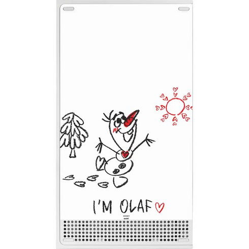 Disney Frozen I Am Olaf Art Xbox Series S Console Skin