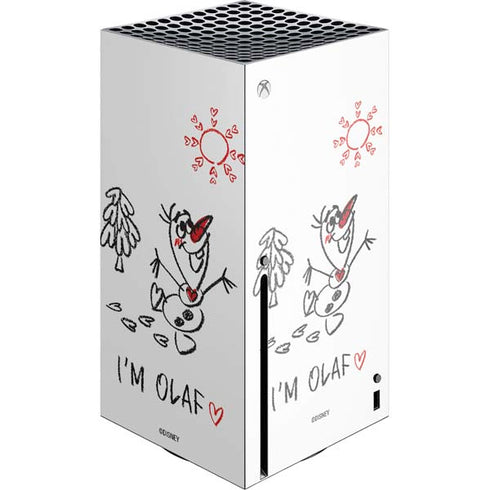 Disney Frozen I Am Olaf Art Xbox Series X Console Skin
