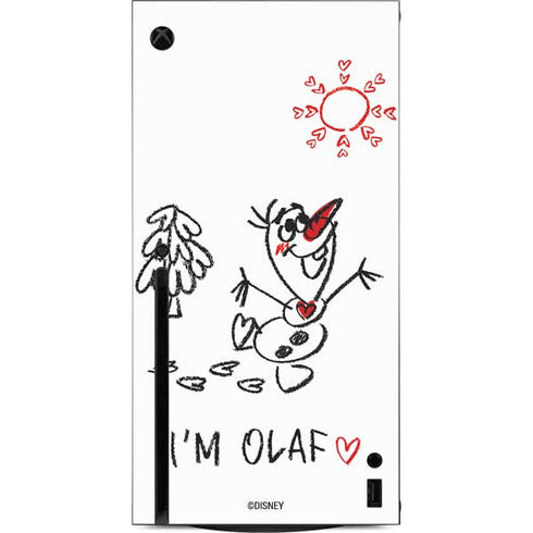 Disney Frozen I Am Olaf Art Xbox Series X Console Skin