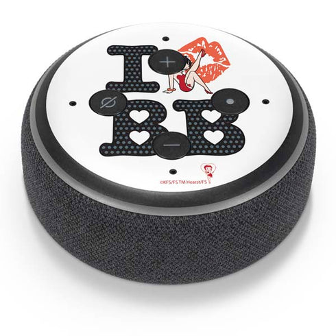 Betty Boop I Love BB Amazon Echo Dot Skin