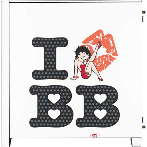 Betty Boop I Love BB Corsair 4000D Tempered Glass Mid-Tower ATX Case Skin