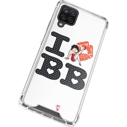 Betty Boop I Love BB Galaxy A12 Clear Case