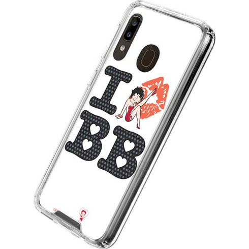 Betty Boop I Love BB Galaxy A30 Clear Case