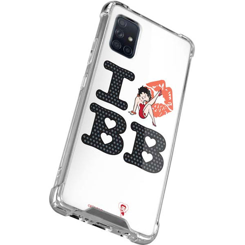 Betty Boop I Love BB Galaxy A71 5G Clear Case