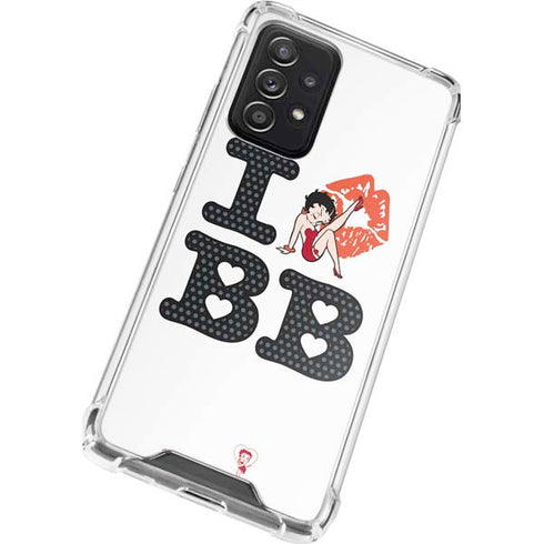 Betty Boop I Love BB Galaxy A72 5G Clear Case