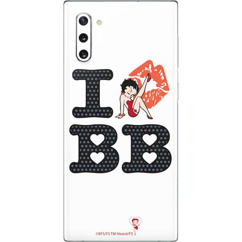 Betty Boop I Love BB Galaxy Note 10 Skin