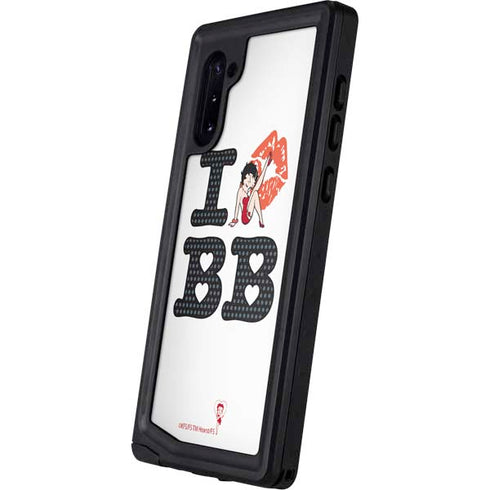 Betty Boop I Love BB Galaxy Note 10 Waterproof Case