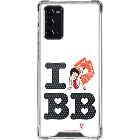 Betty Boop I Love BB Galaxy Note20 5G Clear Case