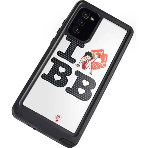 Betty Boop I Love BB Galaxy Note20 5G Waterproof Case
