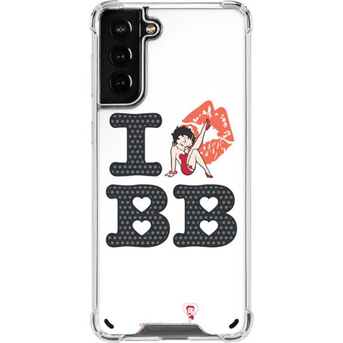 Betty Boop I Love BB Galaxy S21 Plus 5G Clear Case