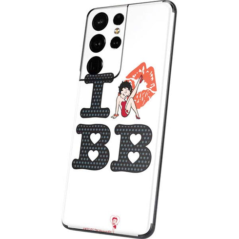 Betty Boop I Love BB Galaxy S21 Ultra 5G Skin