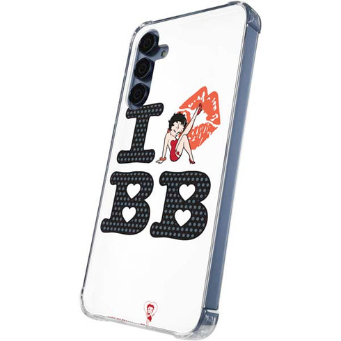 Betty Boop I Love BB Galaxy S24 Clear Case