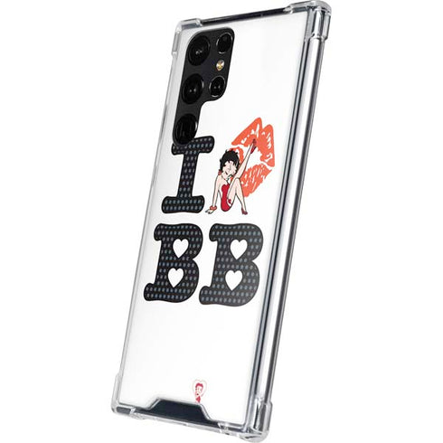 Betty Boop I Love BB Galaxy S24 Ultra Clear Case