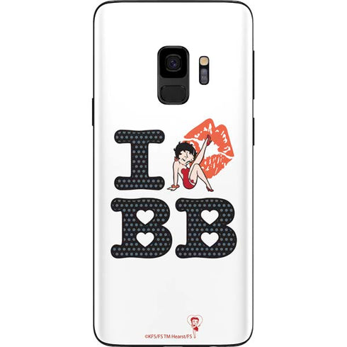 Betty Boop I Love BB Galaxy S9 Skin