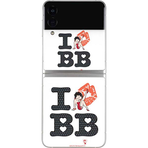 Betty Boop I Love BB Galaxy Z Flip3 5G Skin