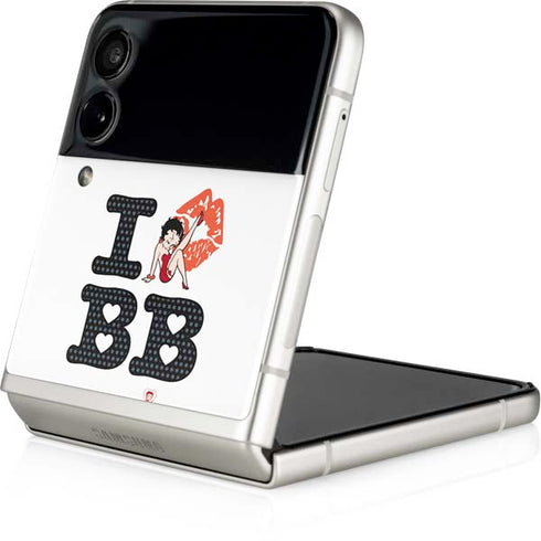 Betty Boop I Love BB Galaxy Z Flip3 5G Skin