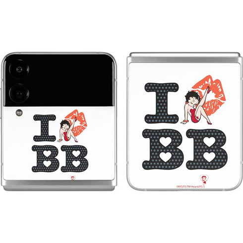 Betty Boop I Love BB Galaxy Z Flip4 5G Skin
