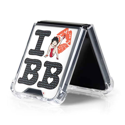 Betty Boop I Love BB Galaxy Z Flip5 5G Clear Case