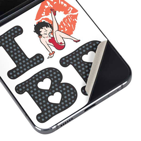 Betty Boop I Love BB Galaxy Z Flip5 5G Skin