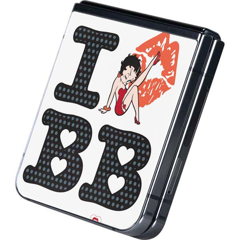 Betty Boop I Love BB Galaxy Z Flip5 5G Skin