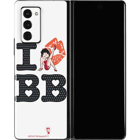 Betty Boop I Love BB Galaxy Z Fold2 5G Skin