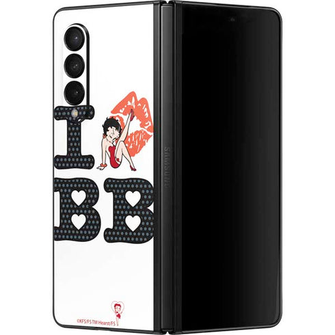 Betty Boop I Love BB Galaxy Z Fold3 5G Skin