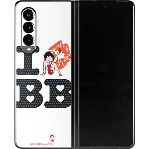Betty Boop I Love BB Galaxy Z Fold3 5G Skin