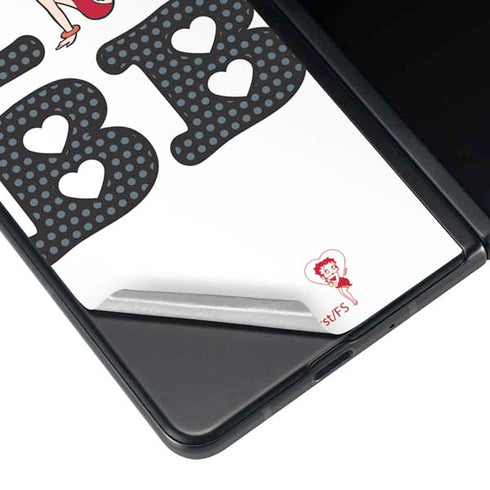 Betty Boop I Love BB Galaxy Z Fold3 5G Skin