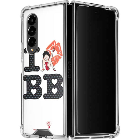 Betty Boop I Love BB Galaxy Z Fold4 5G Clear Case