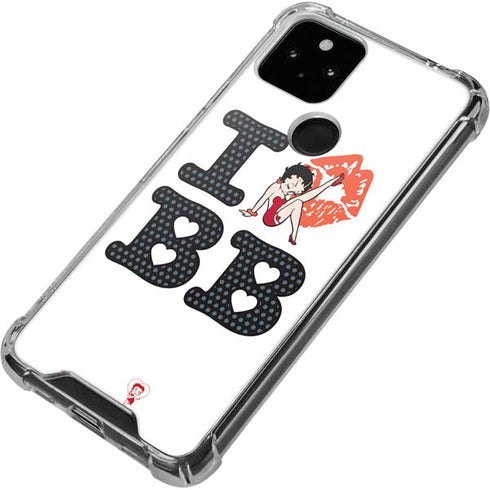 Betty Boop I Love BB Google Pixel 5a 5G Clear Case