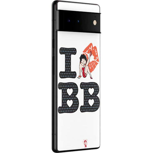 Betty Boop I Love BB Google Pixel 6 Skin