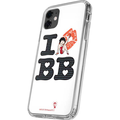 Betty Boop I Love BB iPhone 11 Clear Case