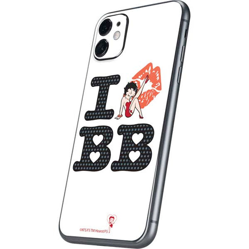 Betty Boop I Love BB iPhone 11 Skin