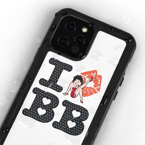 Betty Boop I Love BB iPhone 12 Pro Waterproof Case