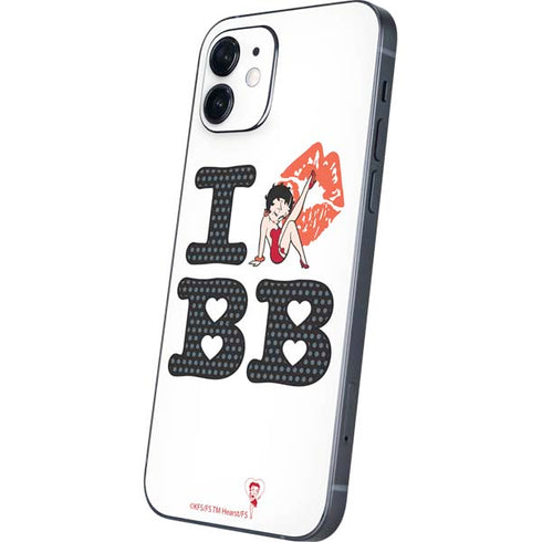 Betty Boop I Love BB iPhone 12 Skin