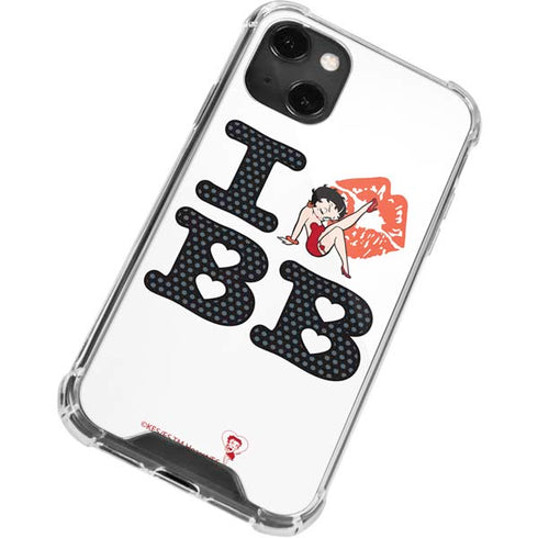Betty Boop I Love BB iPhone 13 Mini Clear Case