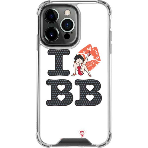 Betty Boop I Love BB iPhone 13 Pro Clear Case