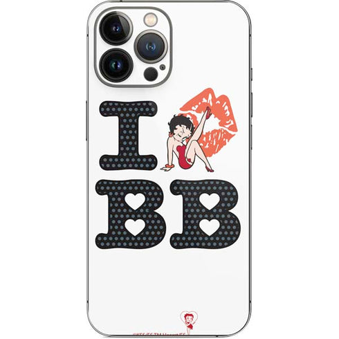 Betty Boop I Love BB iPhone 13 Pro Max Skin