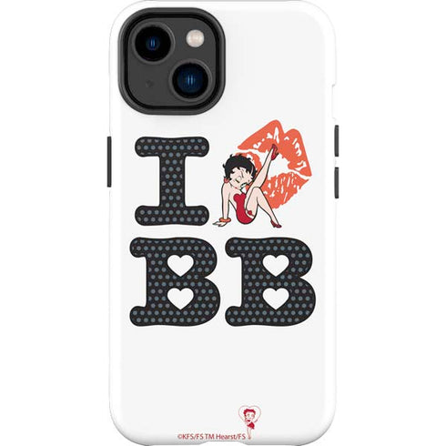 Betty Boop I Love BB iPhone 14 Plus Impact Case
