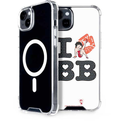 Betty Boop I Love BB iPhone 15 Plus MagSafe Case