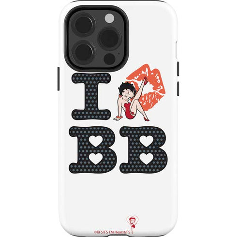 Betty Boop I Love BB iPhone 15 Pro Impact Case